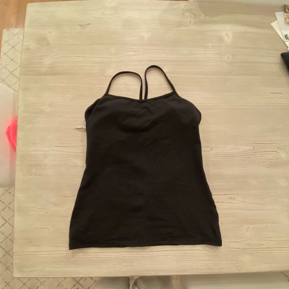 Lululemon power Y tank size 12 black